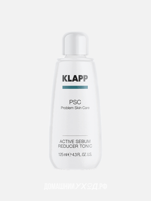 Активно-заживляющий тоник Active Sebum Reducer Problem Skin Care PSC, Klapp, 125мл