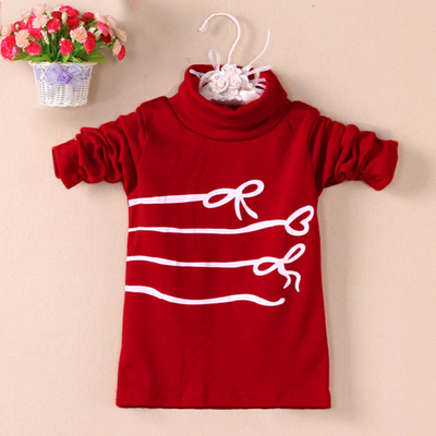 Водолазка детская с принтом бантов