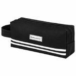 Пенал мягкий 2 отделения 230*100 Brauberg с ручкой, черный, ткань