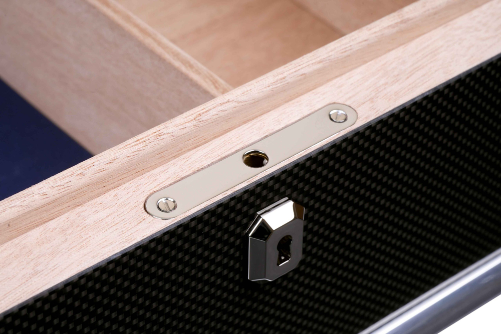 Хьюмидор Gentili Dome Top на 60 сигар, Карбон