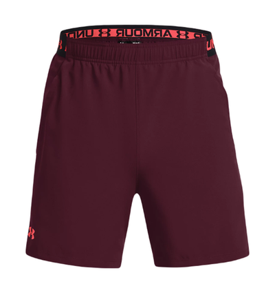 Мужские теннисные шорты Under Armour Men's UA Vanish Woven 6" Shorts - dark maroon/beta