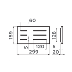 Сушка встраиваемая д/посуды Omoikiri DRY-01-LG