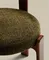 Стул Granite из зеленой синели и массива ясеня с отделкой под орех