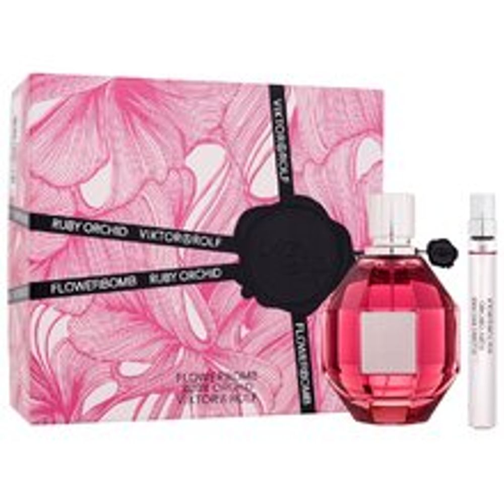 Viktor &amp; Rolf Flowerbomb Ruby Orchid Gift set EDP 100 ml and miniature EDP 10 ml 100ml