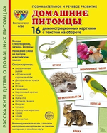 Карточки развивающие "Супер. Домашние питомцы", 16 картинок с текстом 173х220мм (Сфера)