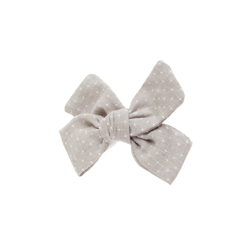 Заколка Бежевый Крест-бант