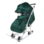 Коляска комбинированная "Наши детки 3-1К" (НДТ3-1К/ВЗ вязанный зеленый)