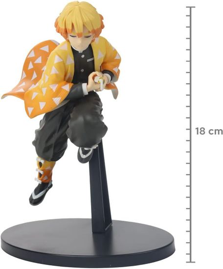 Фигурка Demon Slayer Kimetsu No Yaiba Zenitsu Agatsuma, 18 см / Фигурка по мотивам аниме "Клинок, рассекающий демонов", Зеницу Агацума, 18 см