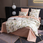 Комплект постельного белья Люкс Сатин 100% хлопок на резинке AR353