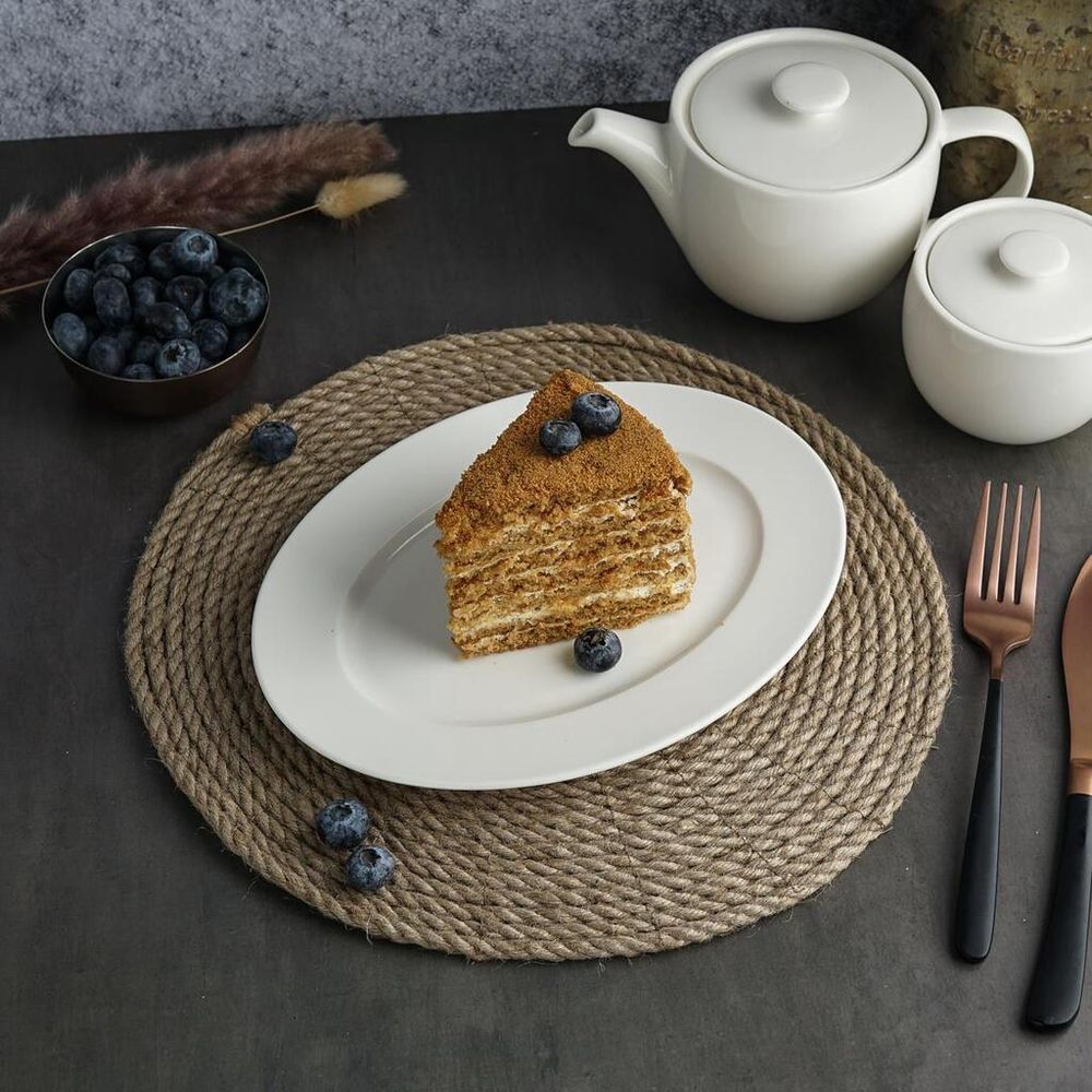 Блюдо овальное 24*18 см h2 см   Noble [1]