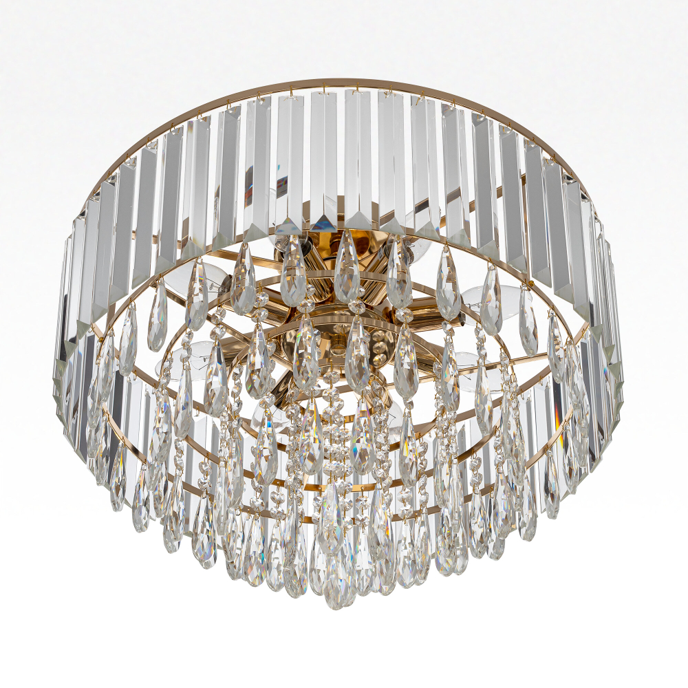 Citilux LEONNA CL320182 Люстра хрустальная Золото