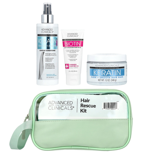 Advanced Clinicals, эксклюзивный набор iHerb для восстановления волос, 4 предмета