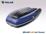 Лодка надувная моторная solar-420 jet tunnel