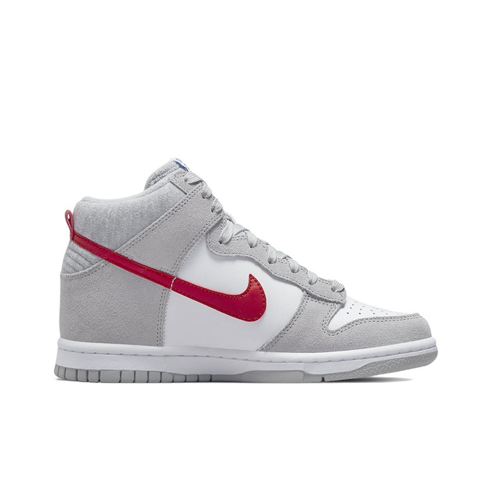 Кроссовки Nike Dunk High Athletic Club - Light Smoke Grey Gym Red