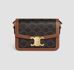Сумки CELINE CLASSIQUE TRIOMPHE из блестящей кожи