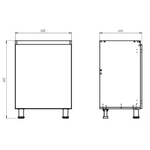 Кухня 200 см Малага со столешницей (5 модулей) / зеленый ЛДСП, массив дуба