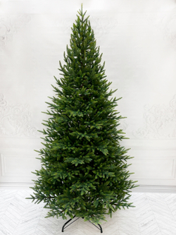 Ель TreeDeLuxe Королевская стройная 100% литая 185см зеленая