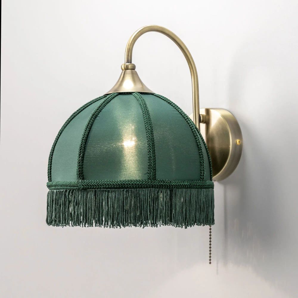 Citilux Базель CL407312 Бра с зелёным абажуром и выключателем