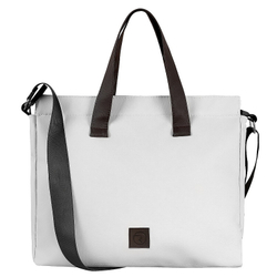 Детская коляска Roan Esso 2025 Кожа 3 в 1 с автокреслом Tutis Elo Black ESSK/215/1 White/Black/руч.Тем.коричневый