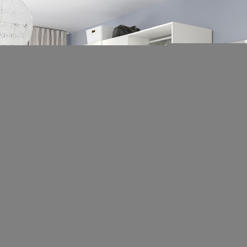 Распашной шкаф PAX VIKANES IKEA (белый)  230*60*220