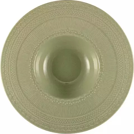 Тарелка для пасты «Скалистос» керамика 200мл D=23,H=4см зелен