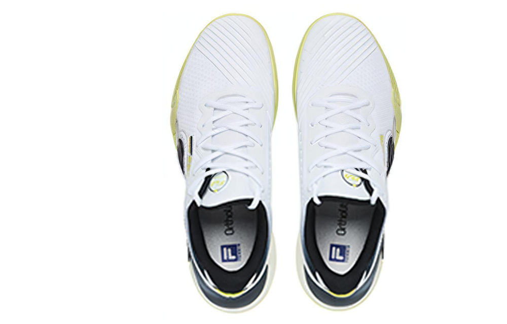 FILA POTENZA Lightweight Low top Tennis Shoes Men"s White Black Yellow