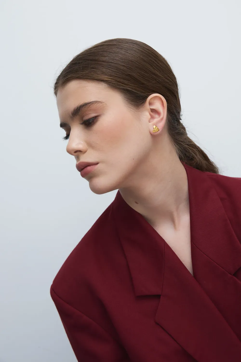 Cерьги сердца Folio, позолота