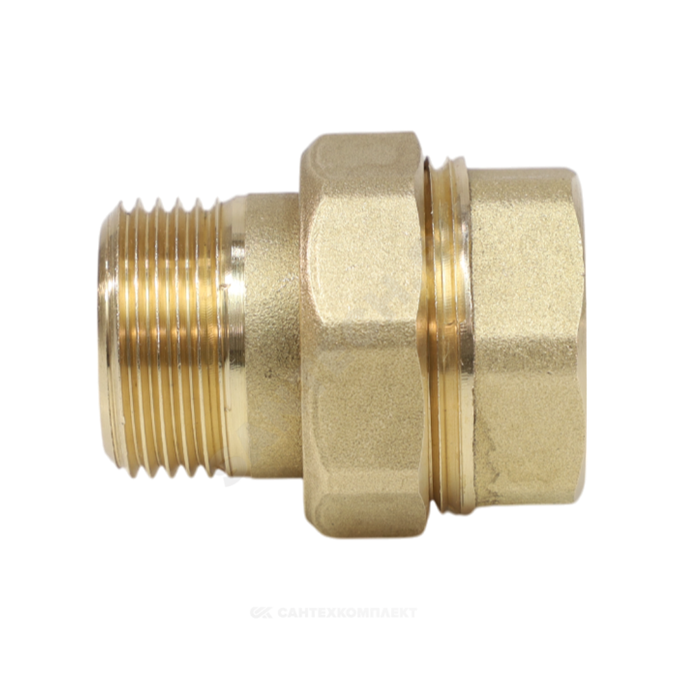 Соединитель латунь американка Ду 15 (1/2") прямой ВР/НР VALFEX VF.340.L.012