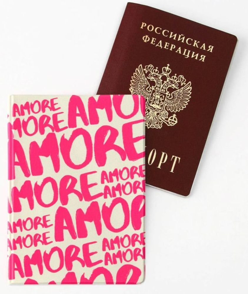 Обложка на паспорт "AMORE"