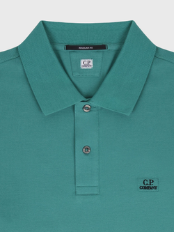 Поло с длинным рукавом C.P. Company Stretch Piquet Frosty Green