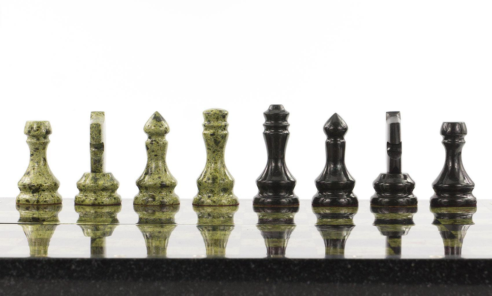 Шахматы, шашки, нарды 3 в 1 змеевик 435х430 ммАртикул:  R9979