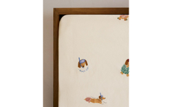 Простыня на резинке Zara Home, хлопок 100%, однотонный, 1610/900