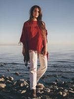 Топ-пончо Chintamani (красный)