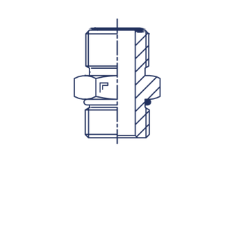 Штуцер FH D16 ORFS 1 - BSP 3/8
