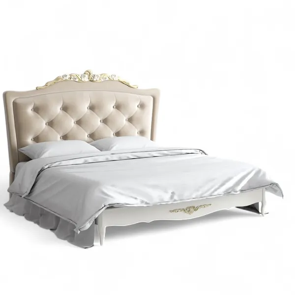 Кровать с мягким изголовьем 180*200