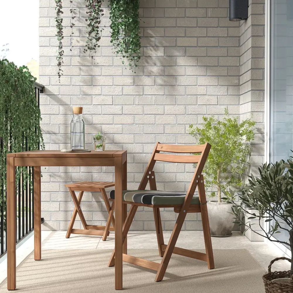 Стул  - NÄMMARÖ / NАMMARО IKEA/  НАММАРО ИКЕА,  81х49 см, цветной/коричневый