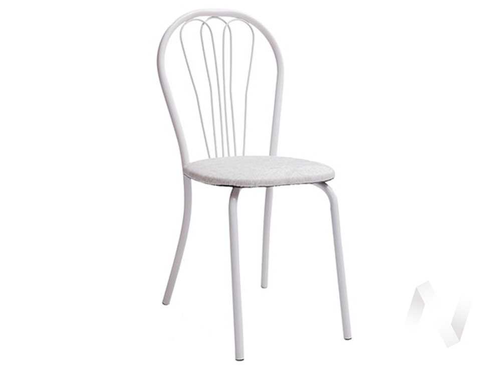 Стул Венеция 3 белый/кожзам бело-серый)