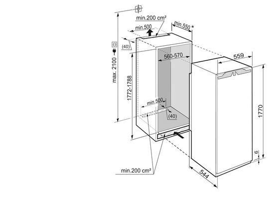 Встраиваемый холодильник Liebherr IK 3520