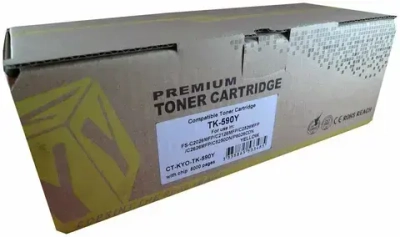 Тонер-картридж ELP, аналог Kyocera TK-590Y для FS-C2026/C2126/C2526/C2626/C5250/P6026/M6526 yellow 5K