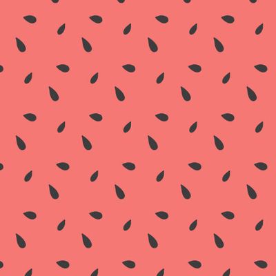 Pattern with red watermelon and seeds.