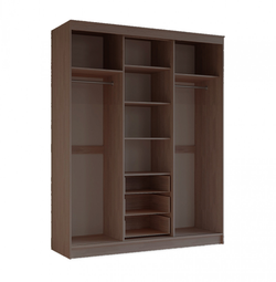 Лидер 1К Шкаф-купе Ясень шимо темный / Ясень шимо светлый