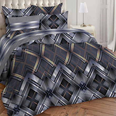 Комплект постельного белья "ВЛ. КРУЗ", поплин Премиум, 100% хлопок.