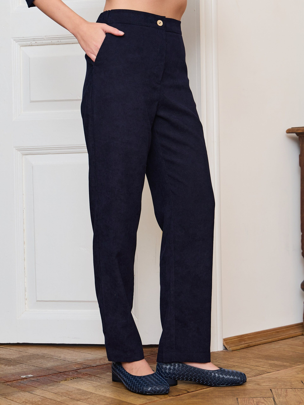 Брюки классические вельветовые