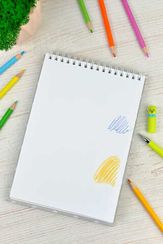 Скетчпад А5 145х210 мм, 40 л, блок - белый офсет, серый офсет, бежевый офсет 80 г/м², арт. 62769