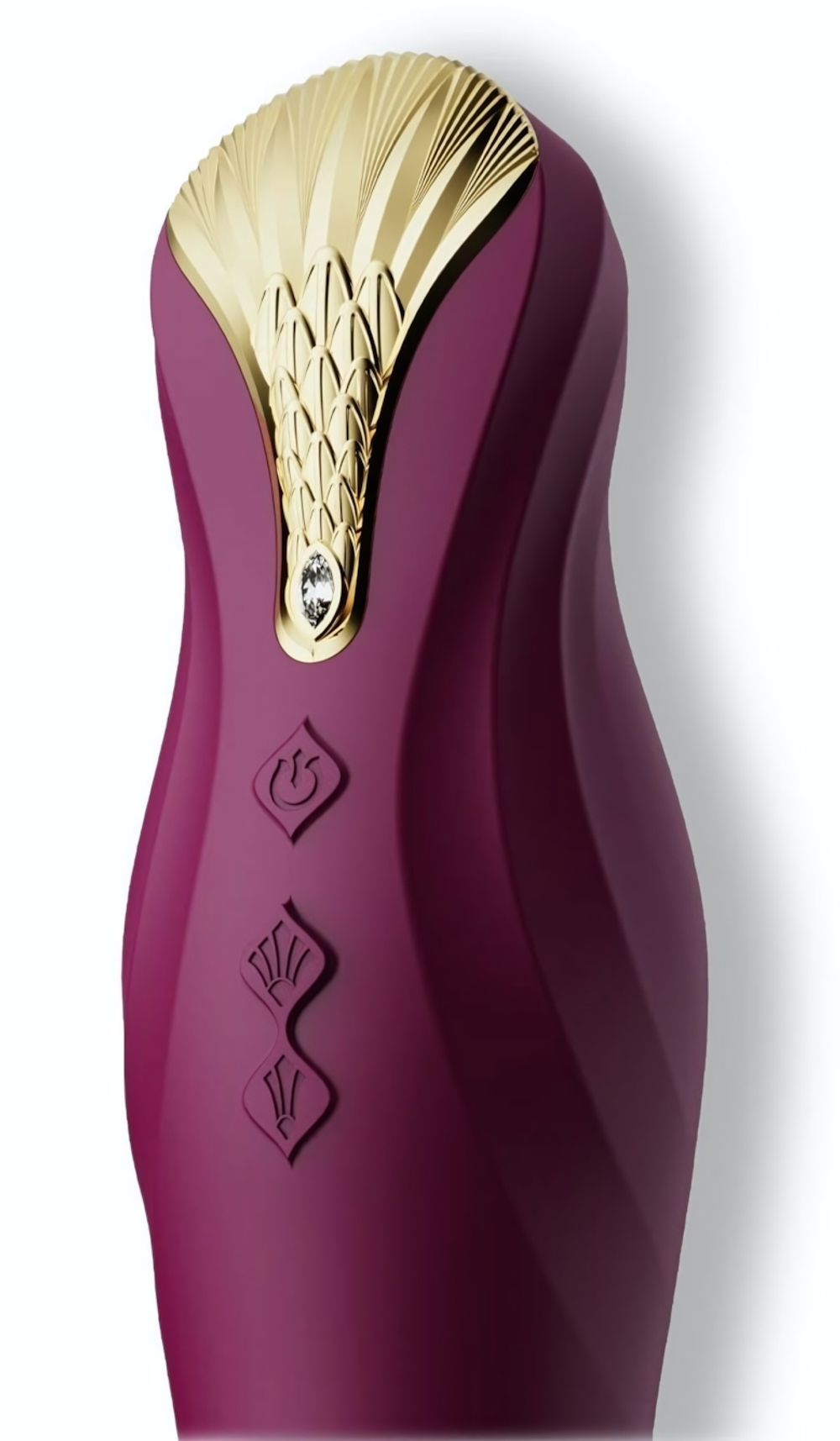 Фиолетовый вибратор King с функцией возвратно-поступательных движений - 30,2 см. (Цвет: фиолетовый)