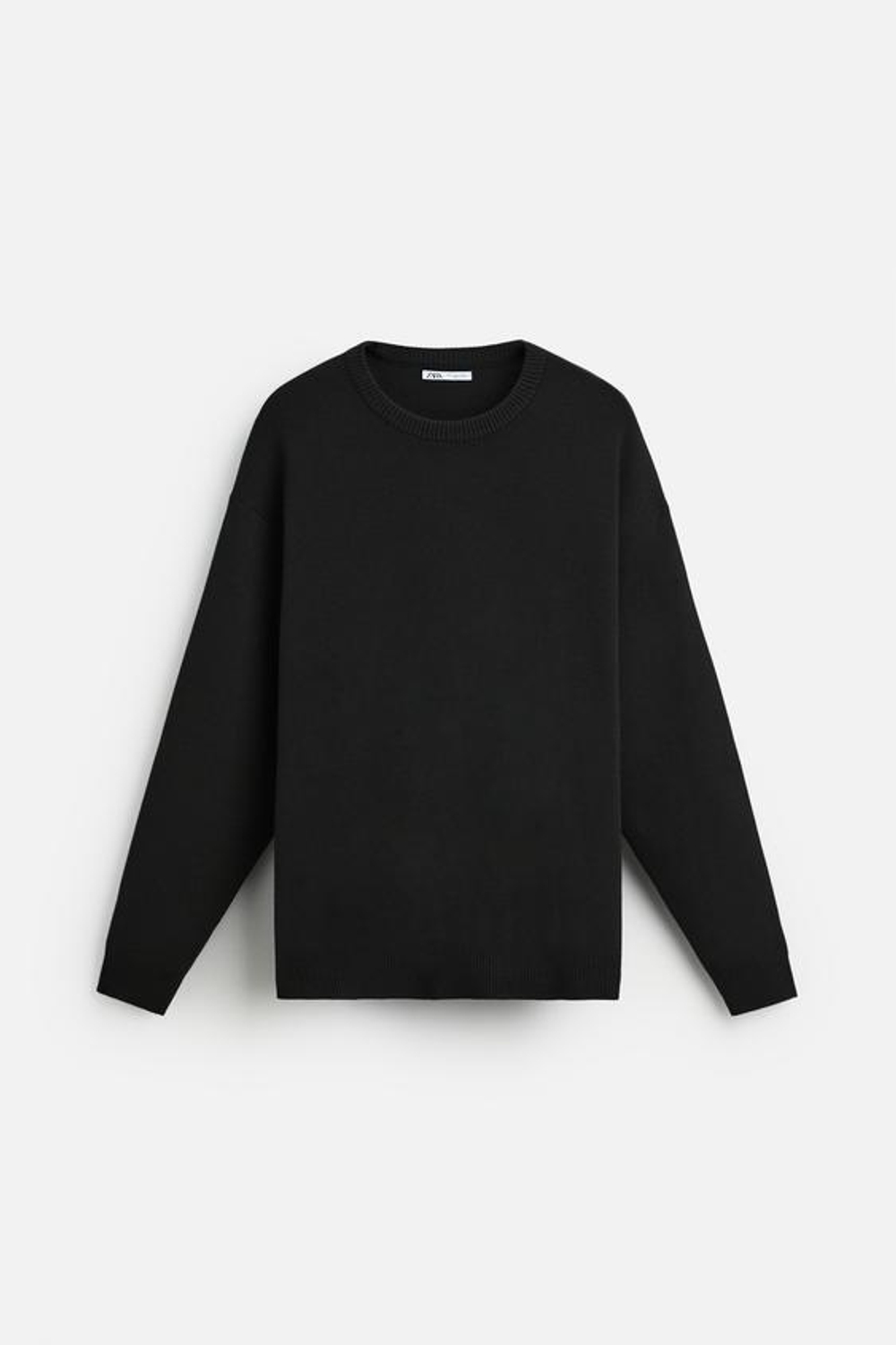 ZARA МЯГКИЙ СВИТЕР, ЧЕРНЫЙ