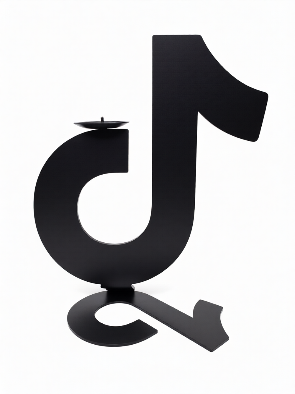 Подсвечник для свечей "Tik-Tok" (черный)