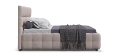 Босс Кровать+ПМ 140*200 Велюр Монолит латте