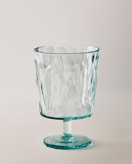 Zara Home бокал из пластика, цвет синий, 12 см