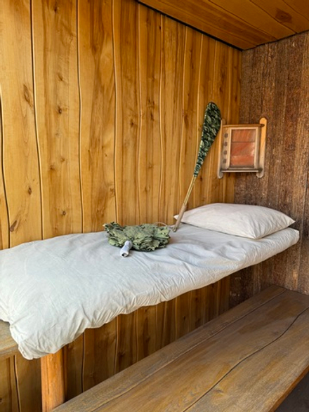 Матрас для бани из лугового сена с эвкалиптом